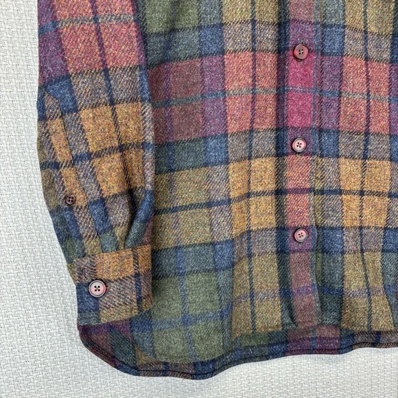 The Oxford Shirt Company Women’s Flannel Plaid Button Up Shirt Sz 10 Vintage EUC - Picture 4 of 8
